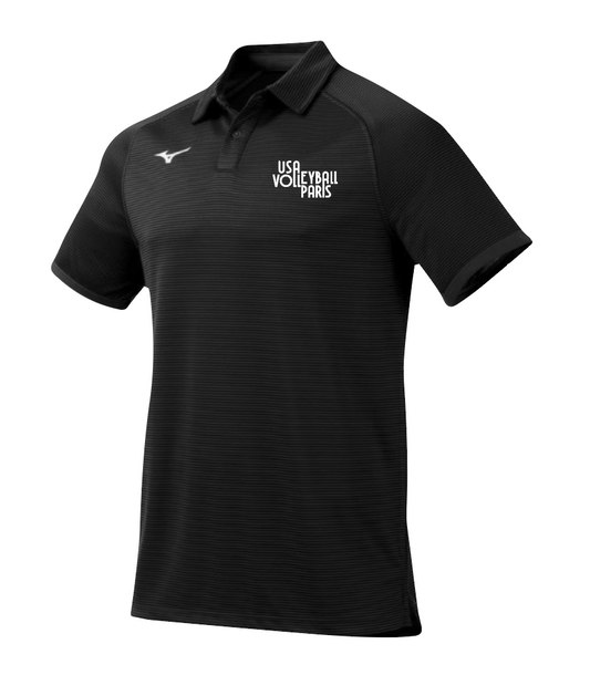 Mizuno USAV Men's Scout Polo- Black