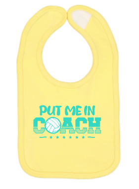 Put Me in Coach Bib - Butter