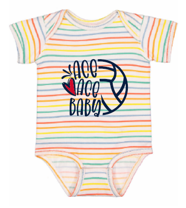 Ace Ace Baby Onesie - Rainbow Stripes