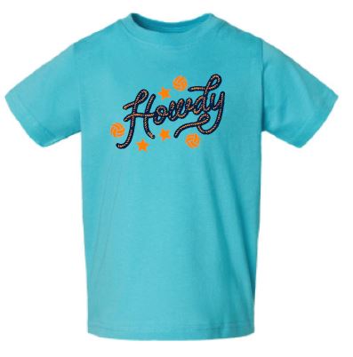 Howdy Toddler Tee - Carribean Blue