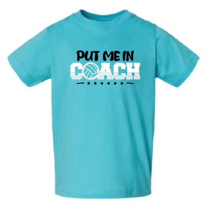 Put Me In Coach Toddler Tee - Carribean Blue