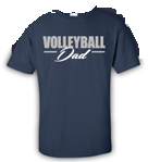 SS Volleyball Dad Tee - Navy